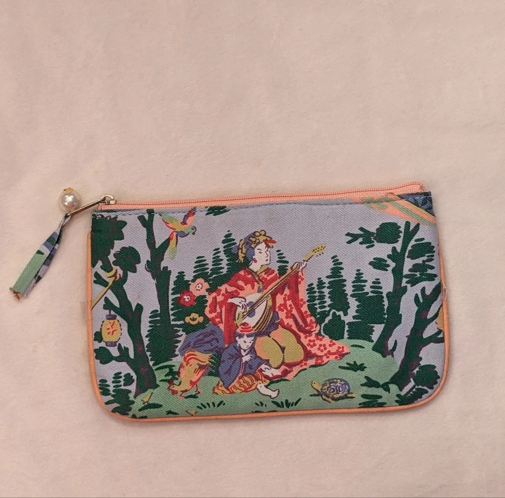 New! Limited Edition Lady Jayne 2007 Make-up Bag Asian Motif Zip-closure
